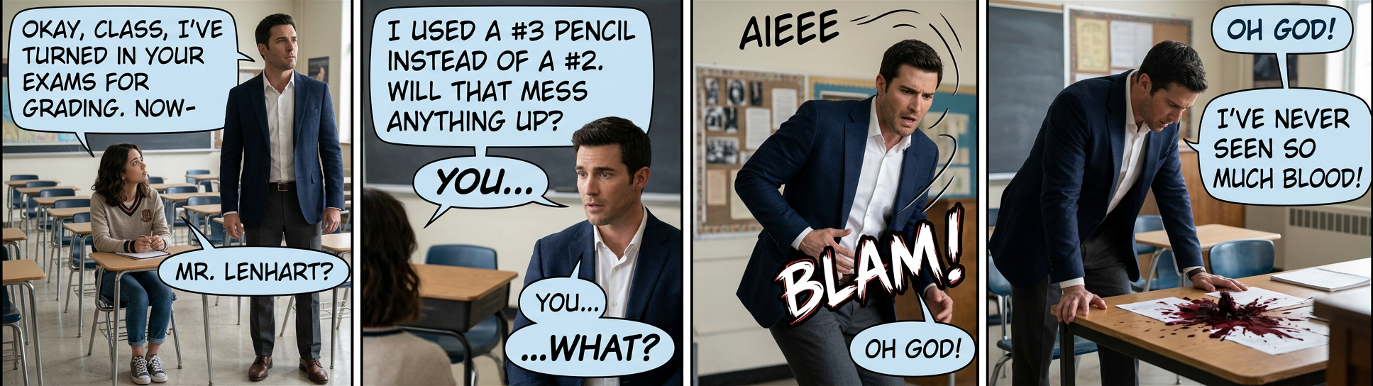 Also, after all the warnings about filling in the bubbles completely, I spent like 30 seconds on each one.