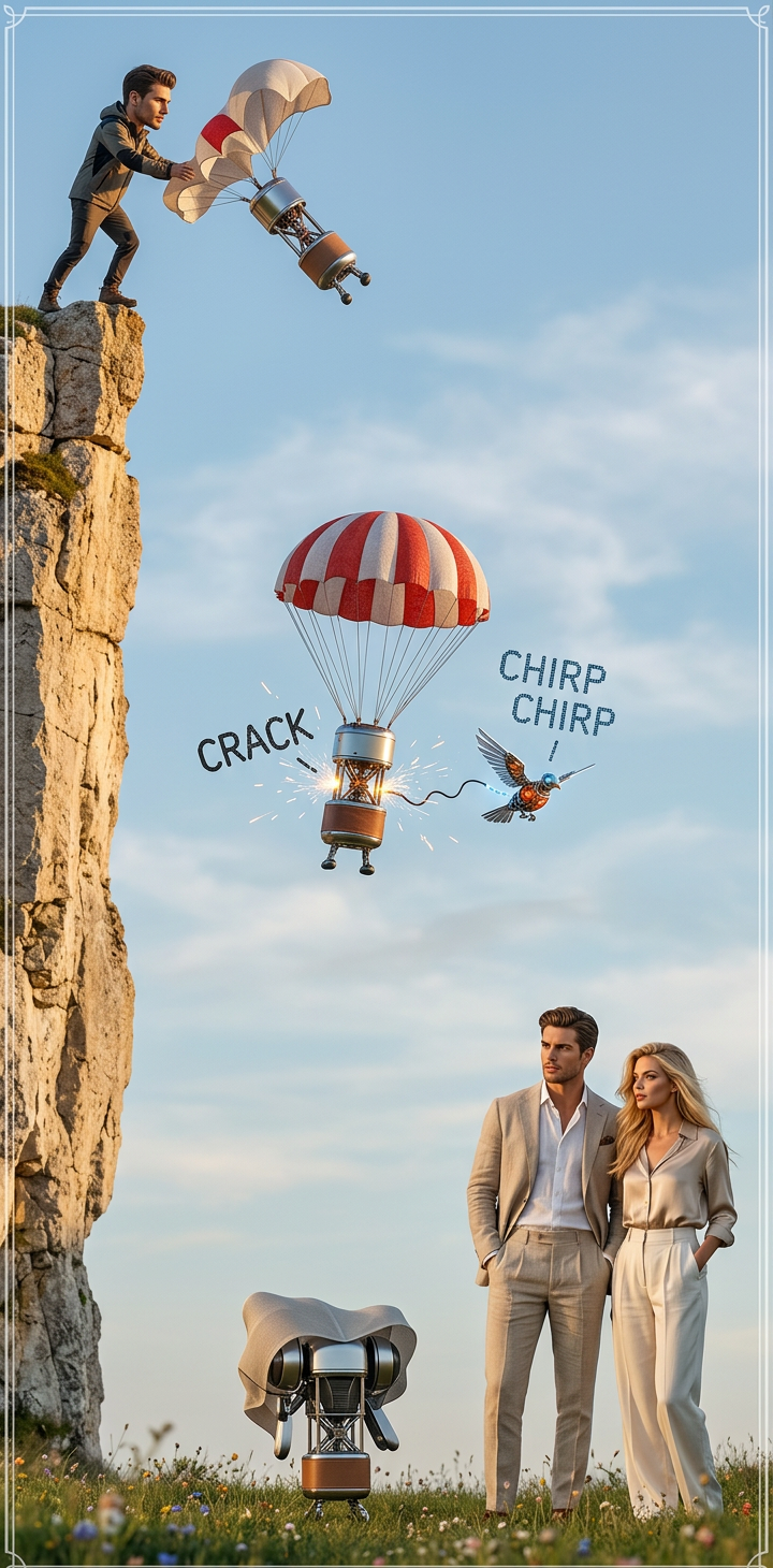 I hear my brother Ricky won his school's egg drop by leaving the egg inside the hen.