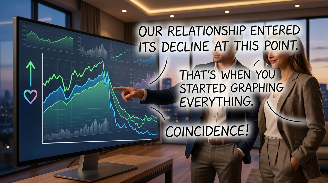 'There's also a spike on the Fourier transform at the one-month mark where --' 'You want to stop talking right now.'