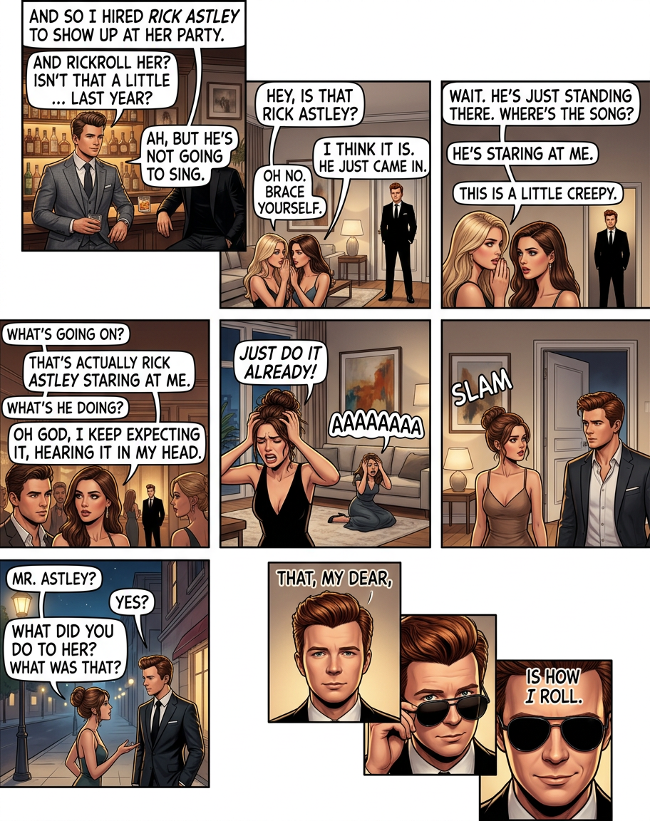 I wonder what 2008 meme will go bizarrely mainstream in 2009 like Rickrolling did 2007-2008.  I Accidentally <noun>?  Yo dawg?  Place your bets now!