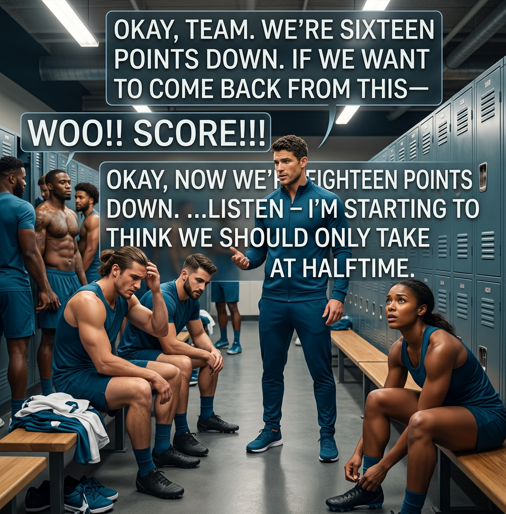 Listen!  They said a team of chess players coached by someone with no understanding of basketball would never be competitive in the NBA!  Well, it turns out they're pretty perceptive.