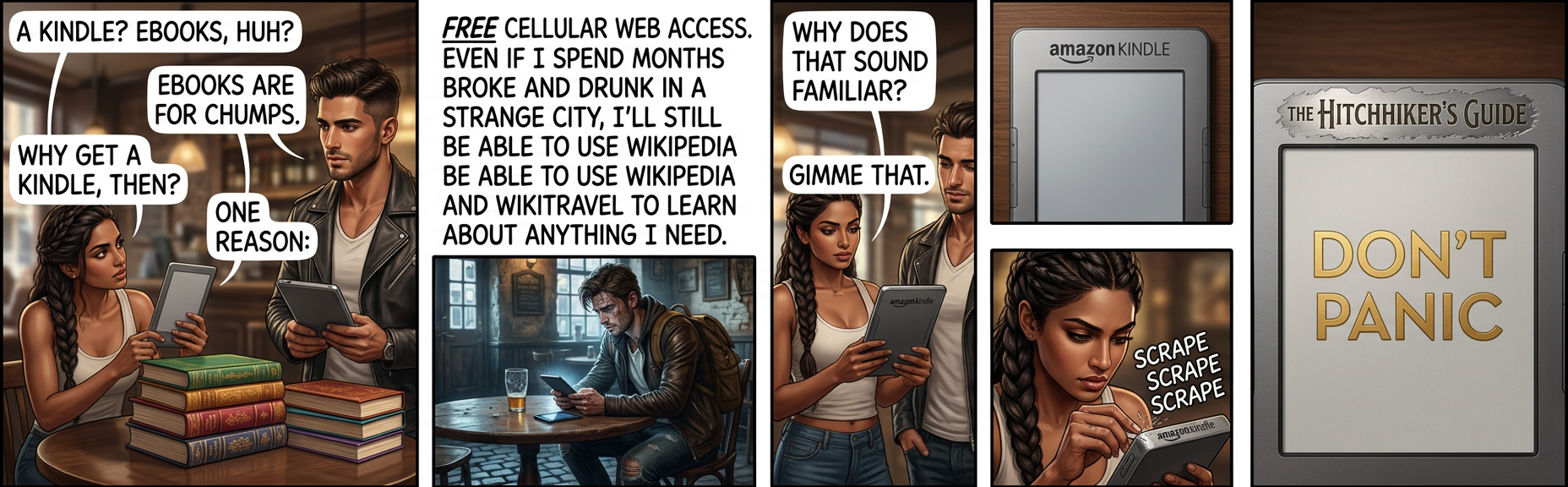 I'm happy with my Kindle 2 so far, but if they cut off the free Wikipedia browsing, I plan to show up drunk on Jeff Bezos's lawn and refuse to leave.