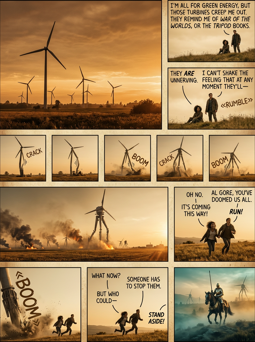 The moment their arms spun freely in our air, they were doomed -- for Man has earned his right to hold this planet against all comers, by virtue of occasionally producing someone totally batshit insane.