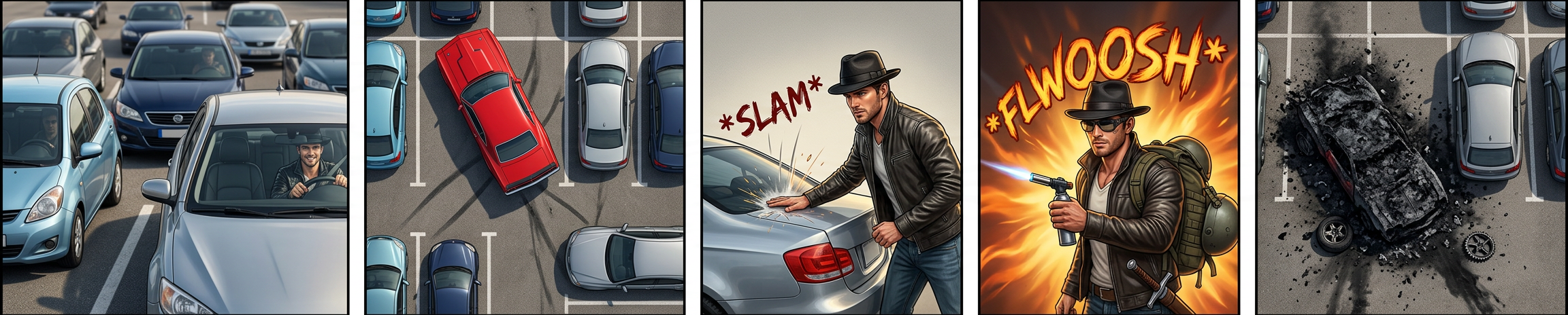 Police reported three dozen cheerful bystanders, yet no one claims to have seen who did it.