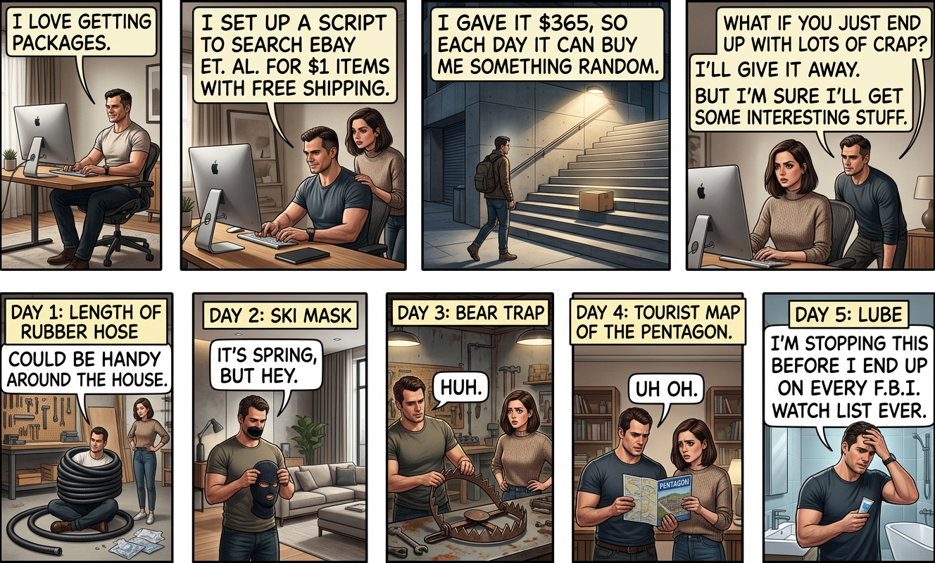 Day six: 'The hell?  Who mails a bobcat?'