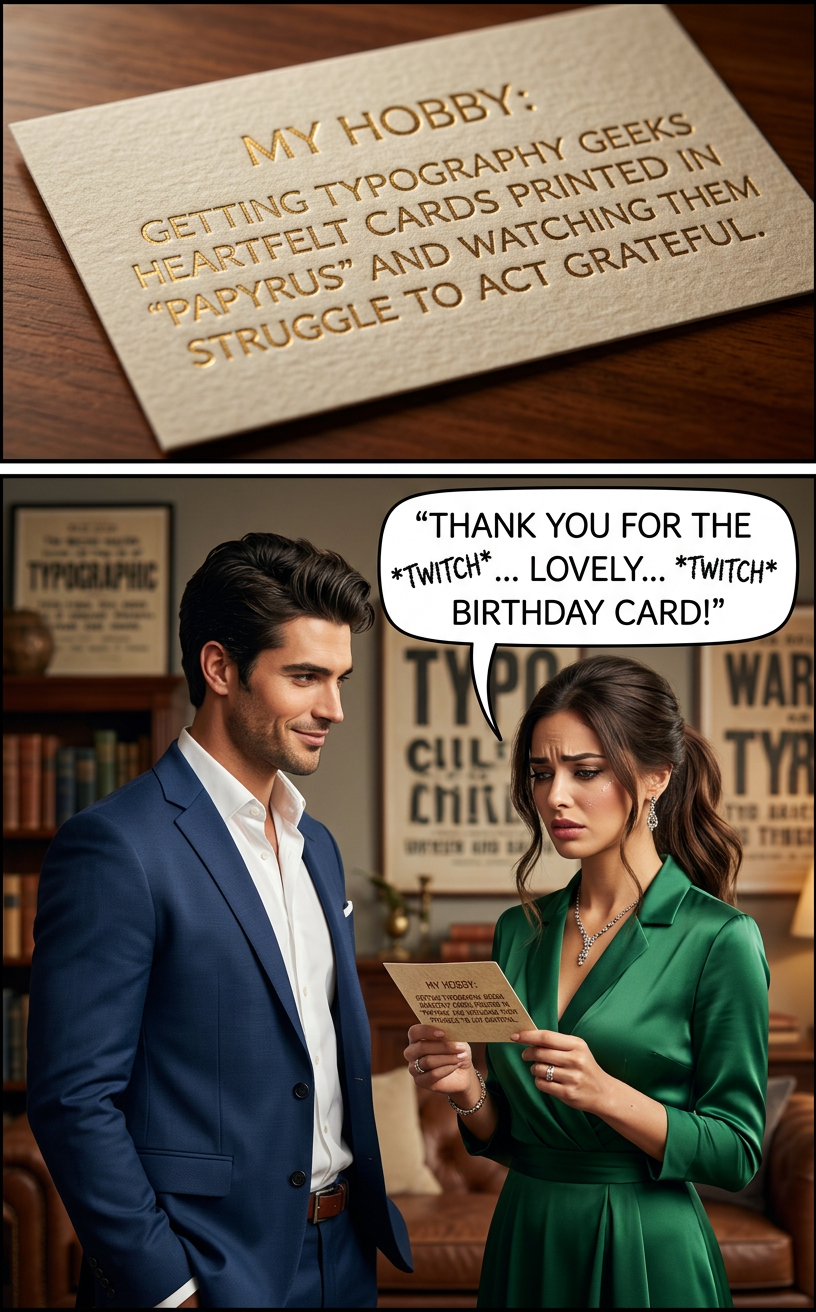 I secretly, deep in my guilty heart, like Papyrus and don't care if it's overused. [Cue hate mail in beautifully-kerned Helvetica.]