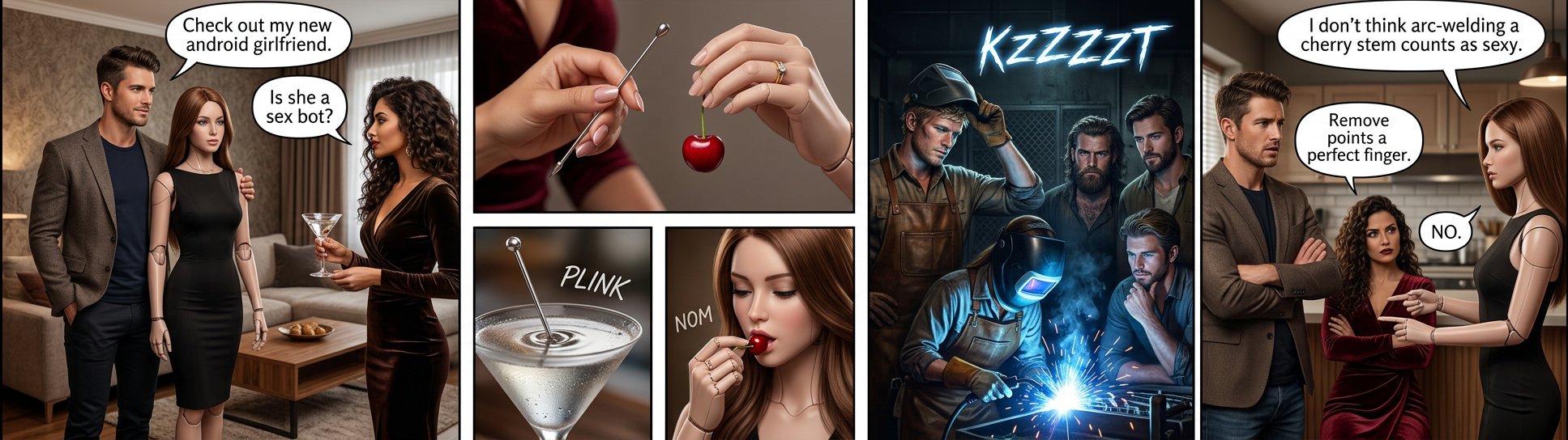 Programming the sexbots to enjoy sex seemed a sensible move at the time, but we didn't realize the consequences of their developing fetishes.