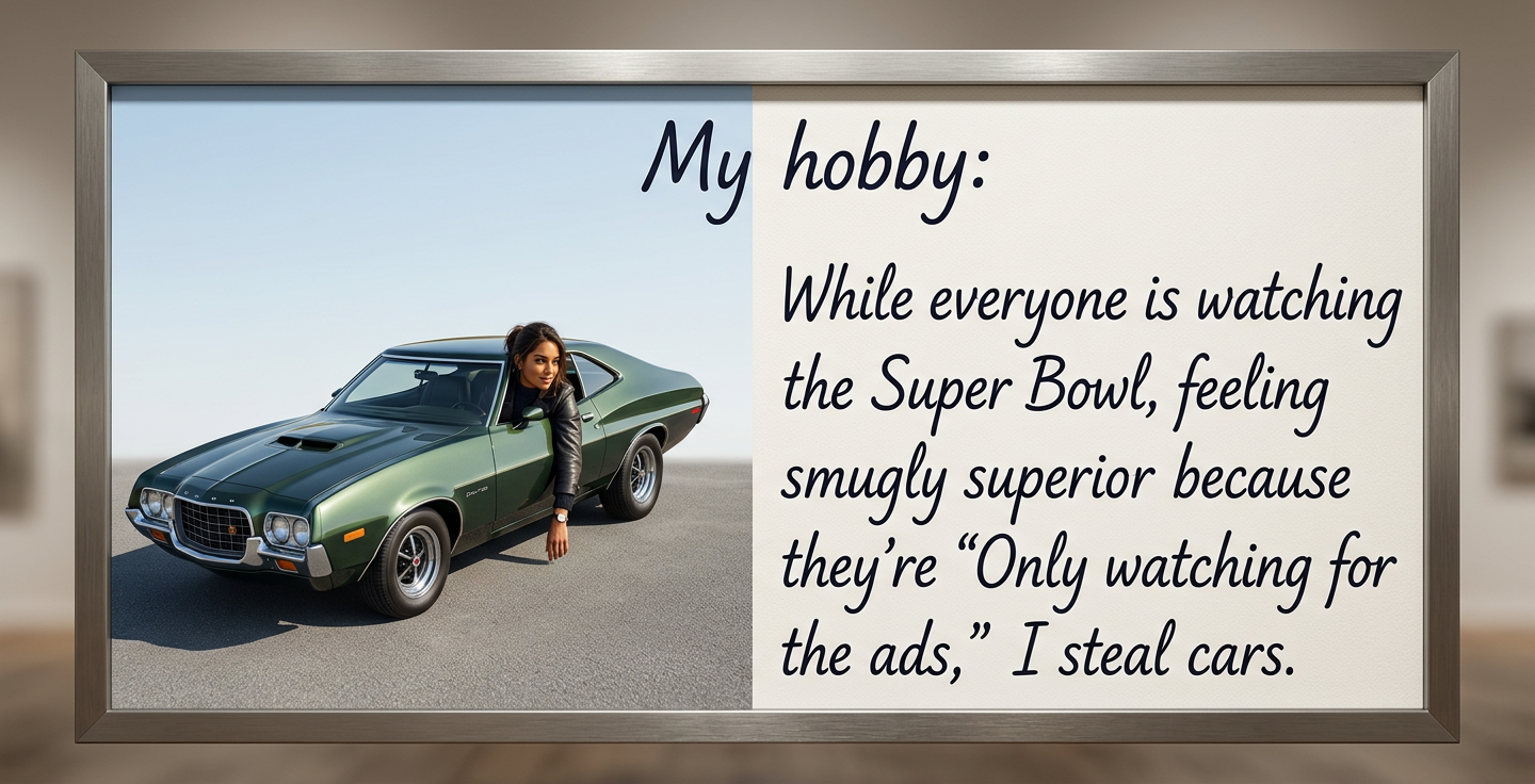 The Super Bowl is actually an elaborate ruse, concocted by a shadowy group in the mid sixties for this purpose.  The 'watch it for the ads' addition was a master stroke.