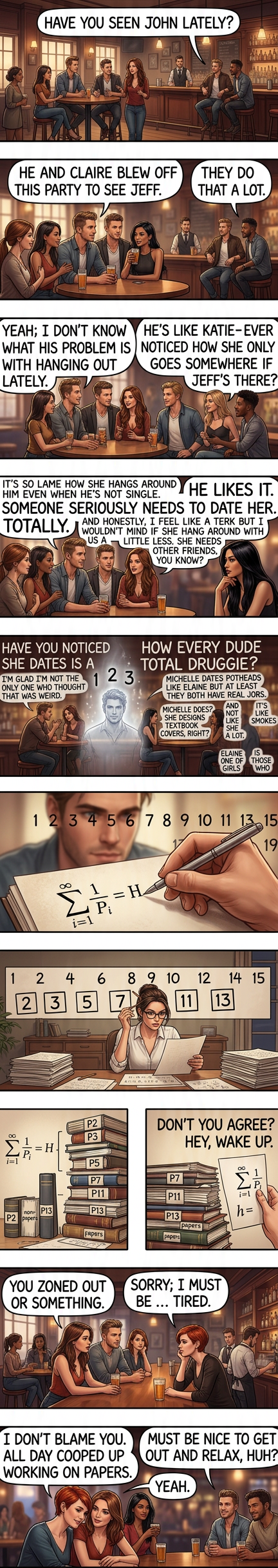 My favorite thing to do at parties is to talk judgmentally about people who aren't there.