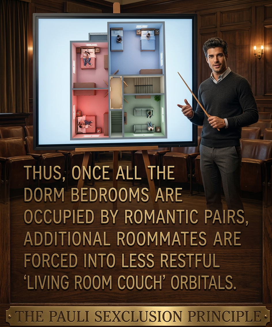 Except the people filtering in late are the partiers, so you end up with drunken makeouts in the living room and the next roommate to return home has to sleep in the hall lounge orbital.