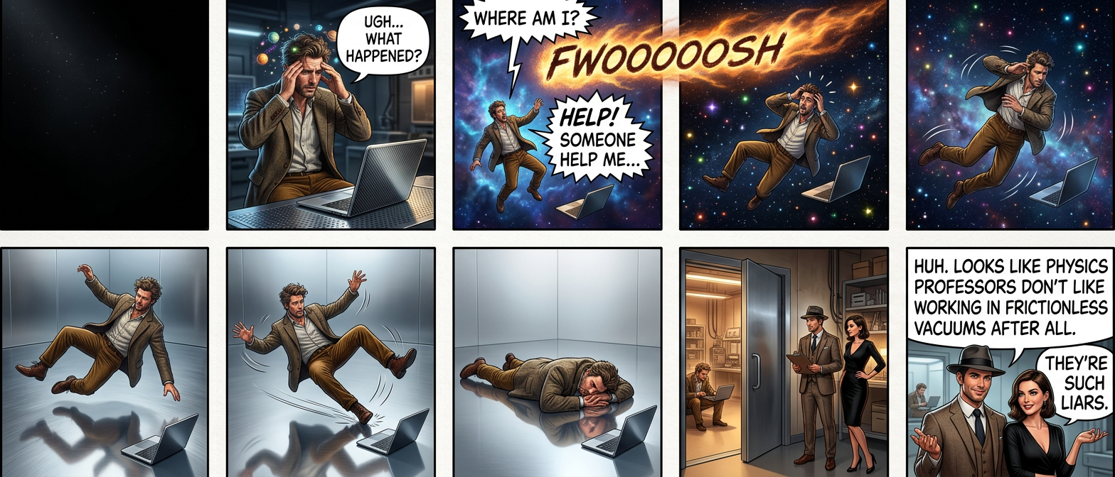 The other two are still lost on the infinite plane of uniform density.