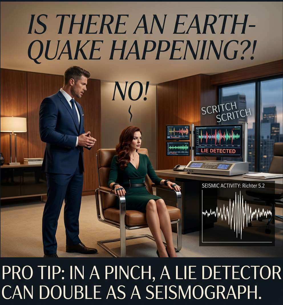 The reverse only works if the subject has a nervous twitch.