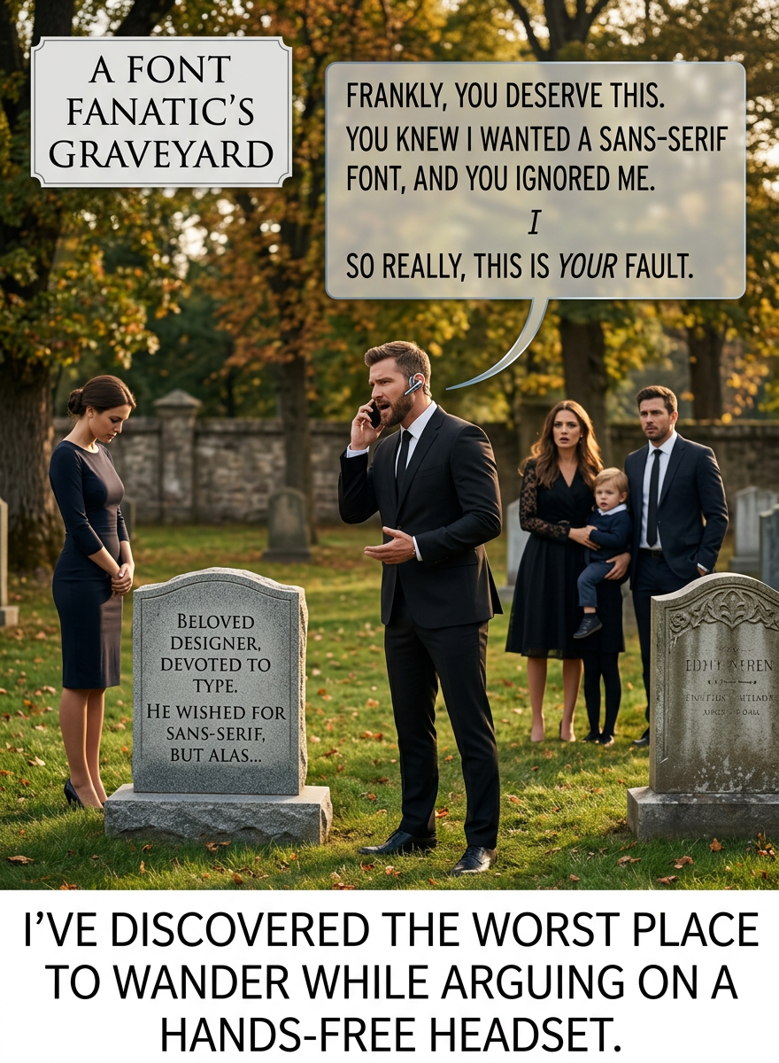 Three headstones down, I got a call from my mom and it went from bad to worse.