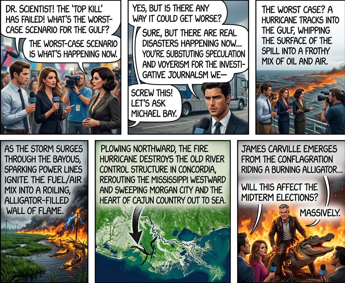 To get serious analyses of hurricanes and oil slicks, see Jeff Masters' blog. To get serious discussions of worst-case scenario thinking, see Bruce Schneier's blog. To get enough Vitamin D, don't read any blogs and go outside instead.