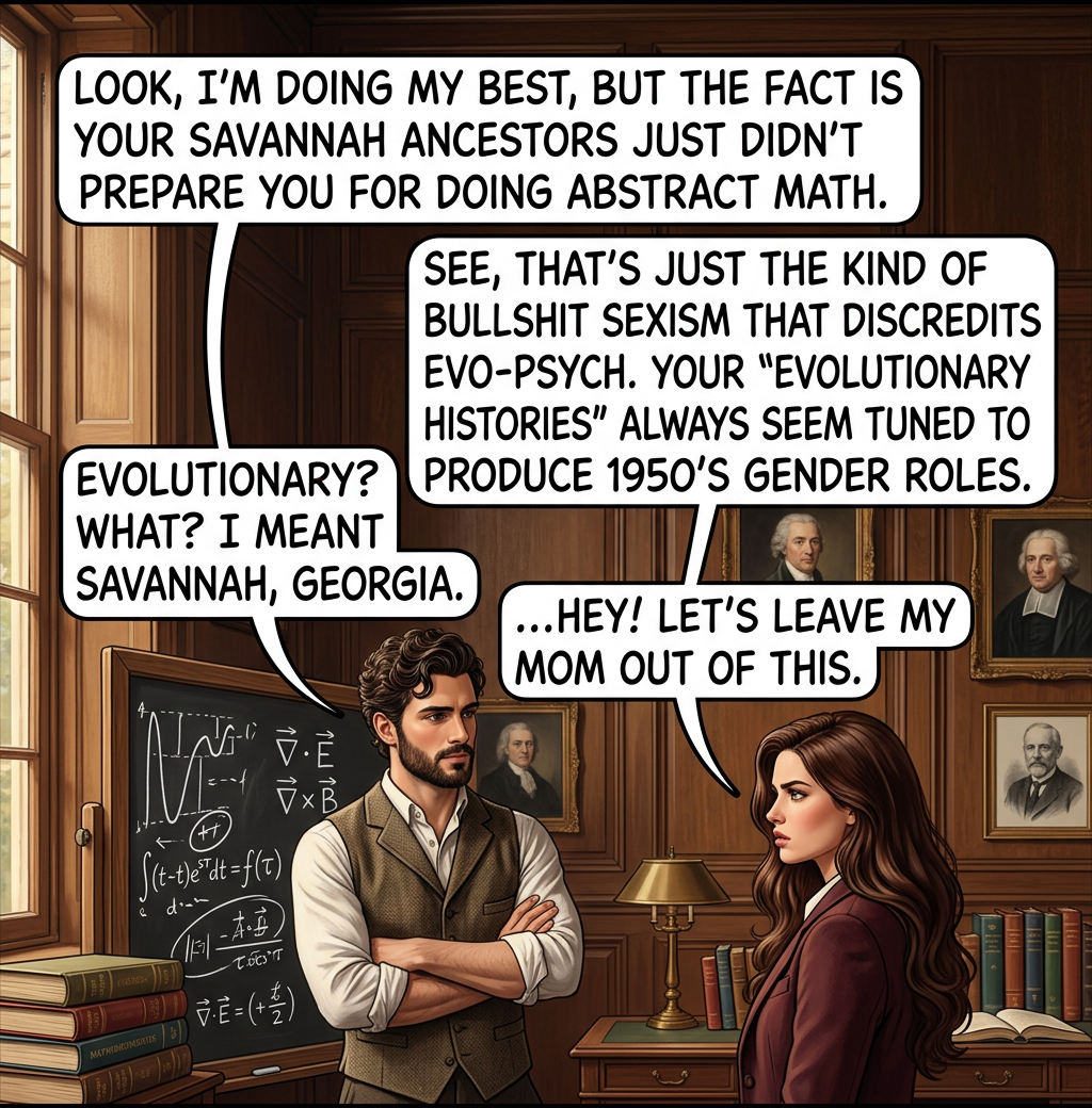 She's a perfectly nice lady from a beautiful city, and there's no reason to be mean just because she thinks a quarterback is a river in Egypt.