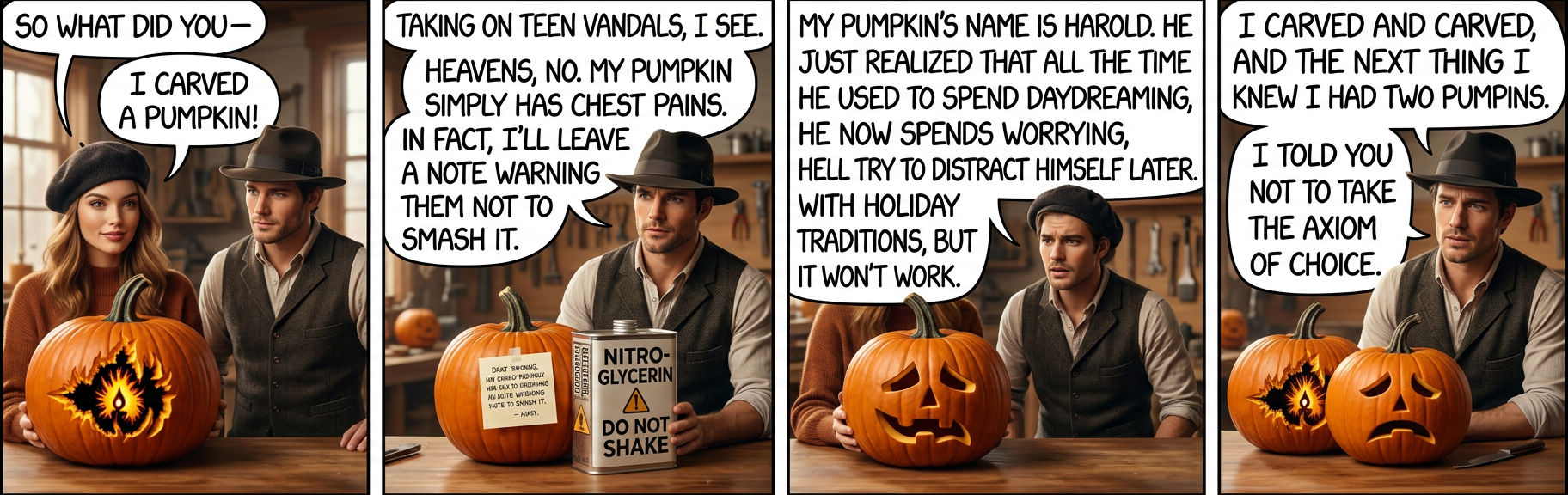 The Banach-Tarski theorem was actually first developed by King Solomon, but his gruesome attempts to apply it set back set theory for centuries.