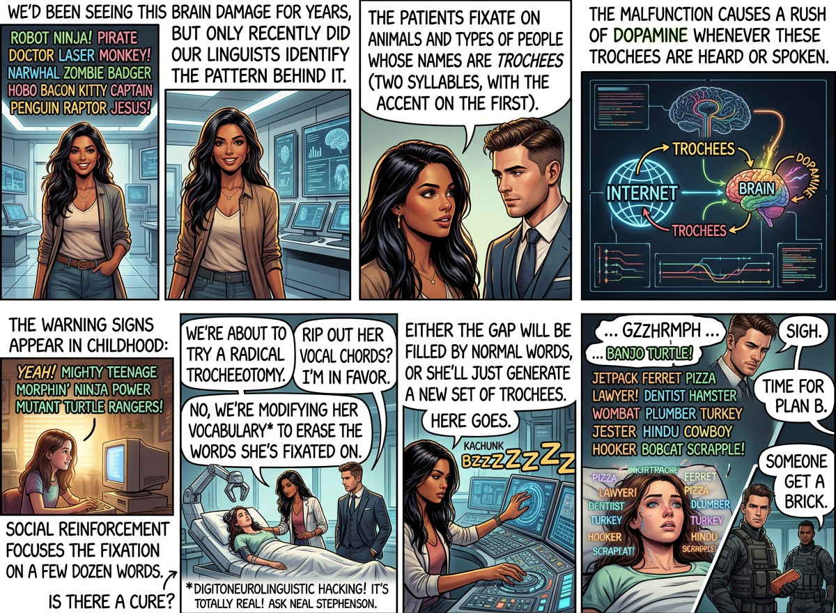 If you Huffman-coded all the 'random' things everyone on the internet has said over the years, you'd wind up with, like, 30 or 40 bytes *tops*.