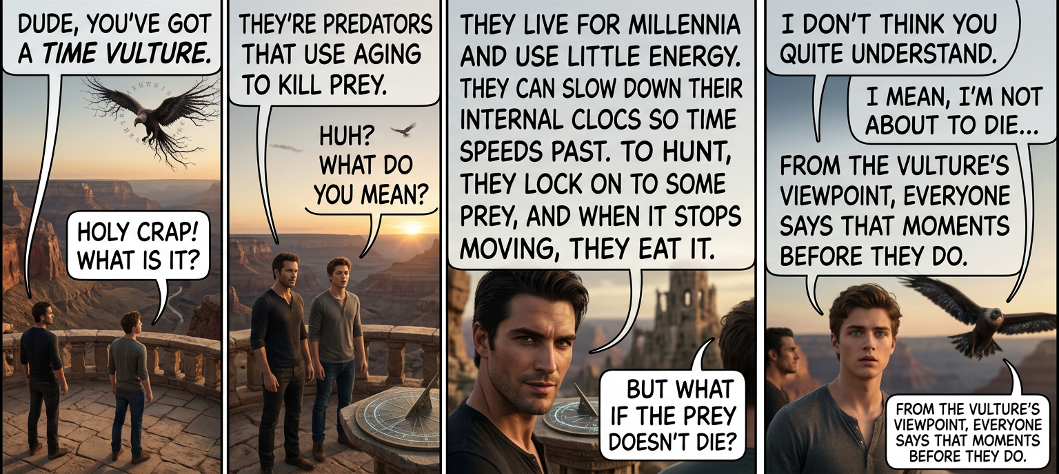 In a way, all vultures are Time Vultures; some just have more patience than others.