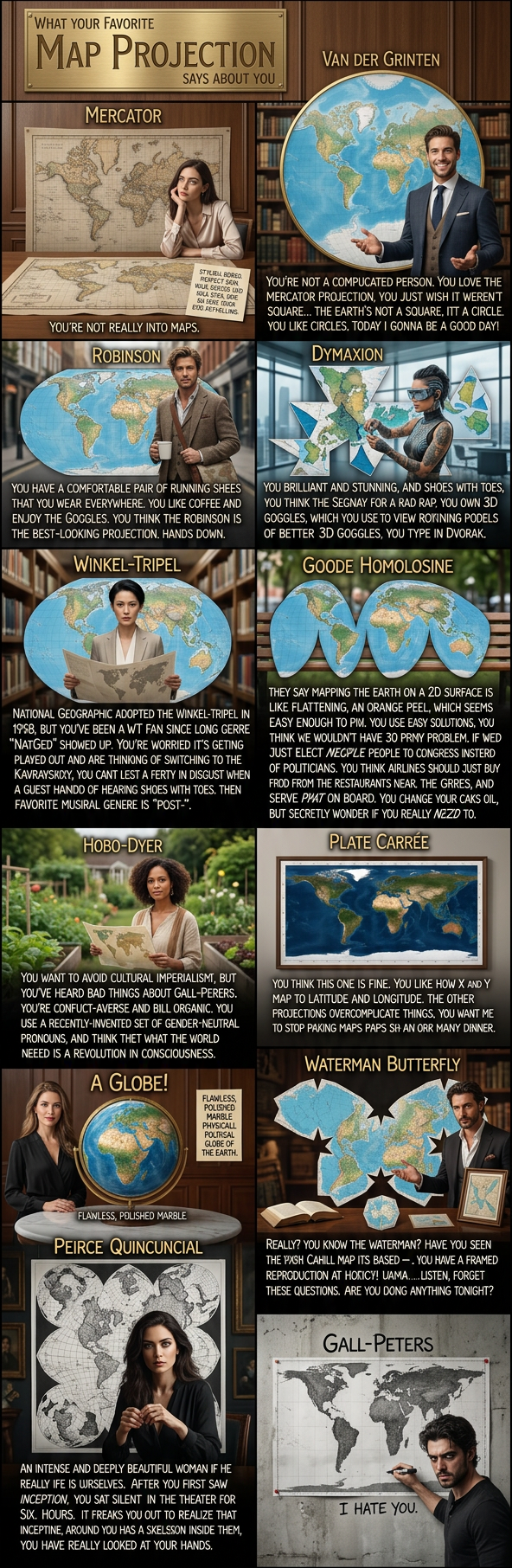 What's that? You think I don't like the Peters map because I'm uncomfortable with having my cultural assumptions challenged?  Are you sure you're not ... ::puts on sunglasses:: ... projecting?