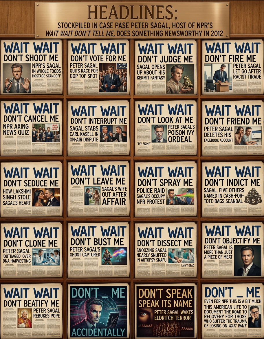 You can't stab Carl Kasell. He sounds all slow and stentorian, but he moves like a snake.